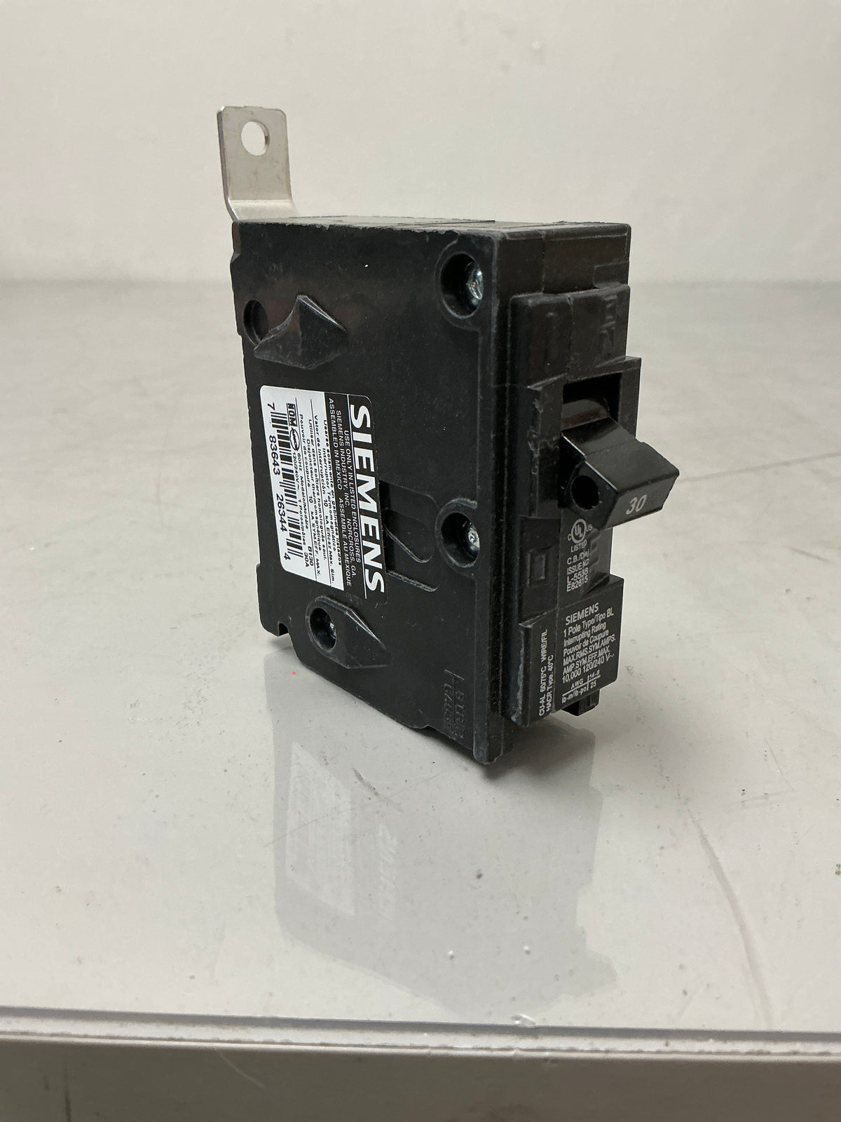 New Siemens B130 1 Pole, 30 Amps, 240 Volts Circuit Breaker