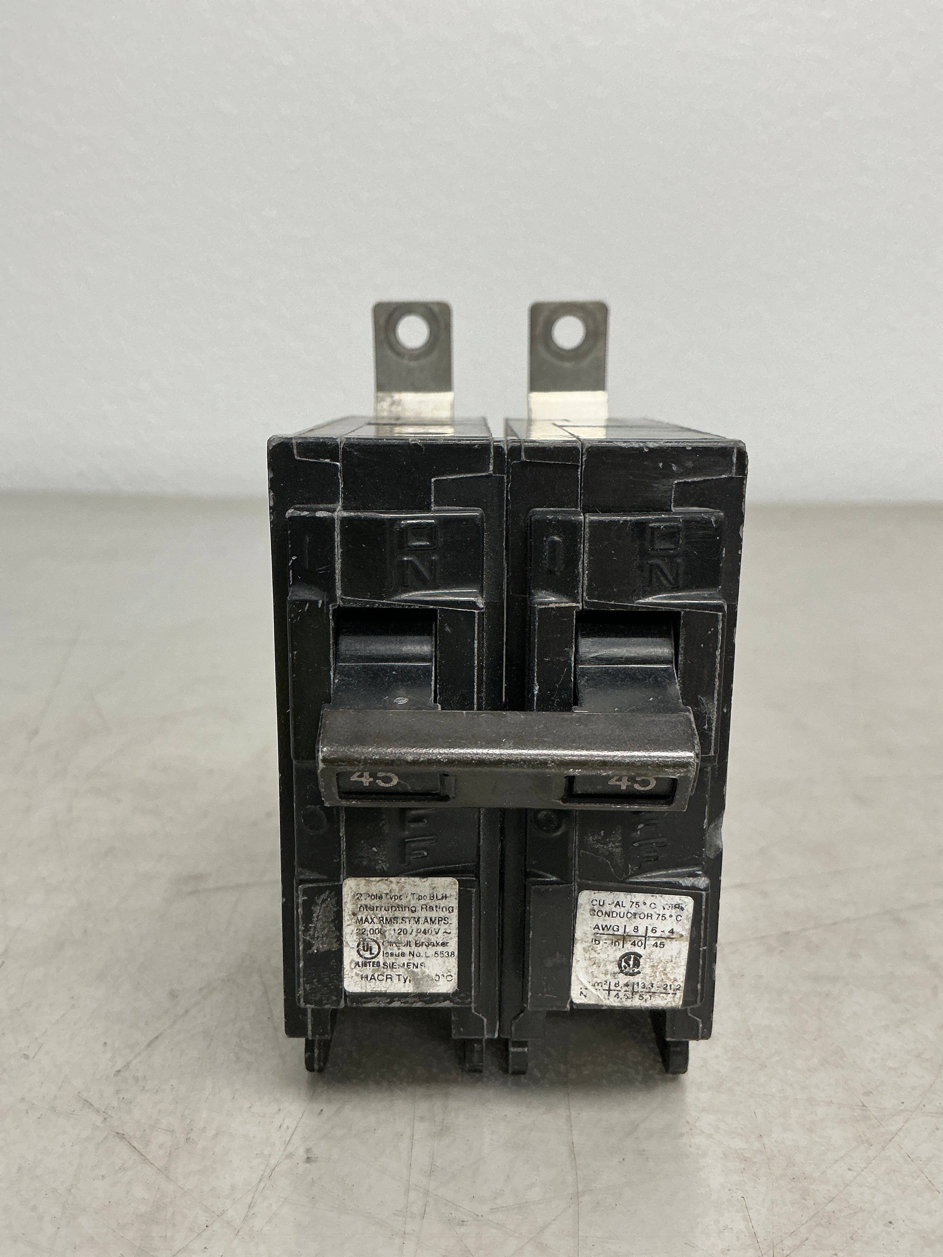Used Siemens B245H 2 Pole, 45 Amps, 240 Volts