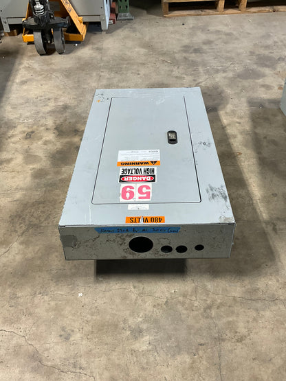 Used Siemens Panelboard 480 Volt 100 Amp Main Lug 30 Circuit (item#p10)