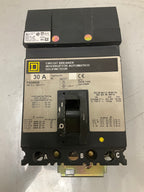 Used Square D FA34030 3 Pole, 30 Amps, 600 Volts Circuit Breaker