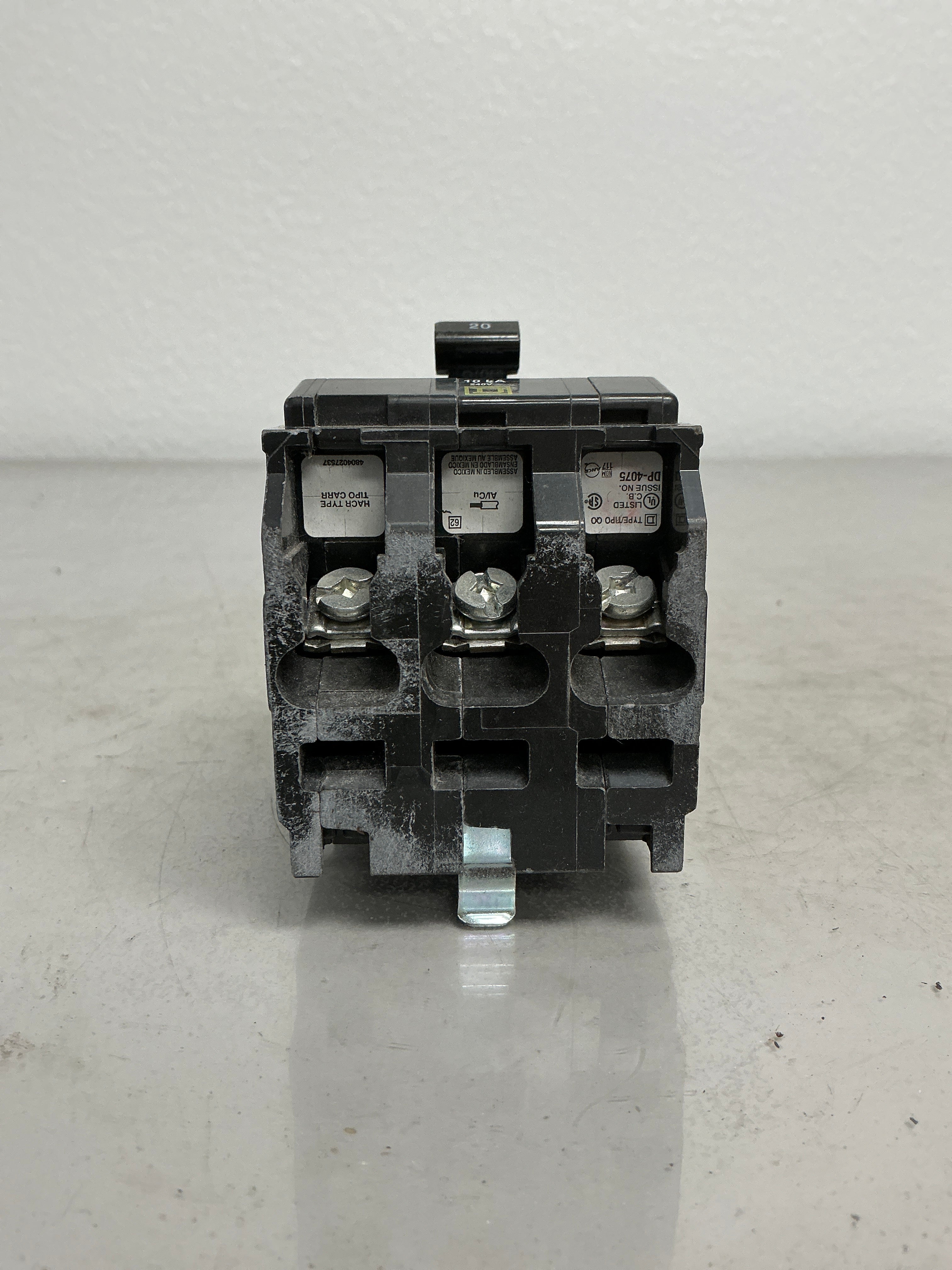 Used Square D QO320 3 Pole, 20 Amps, 240 Volts