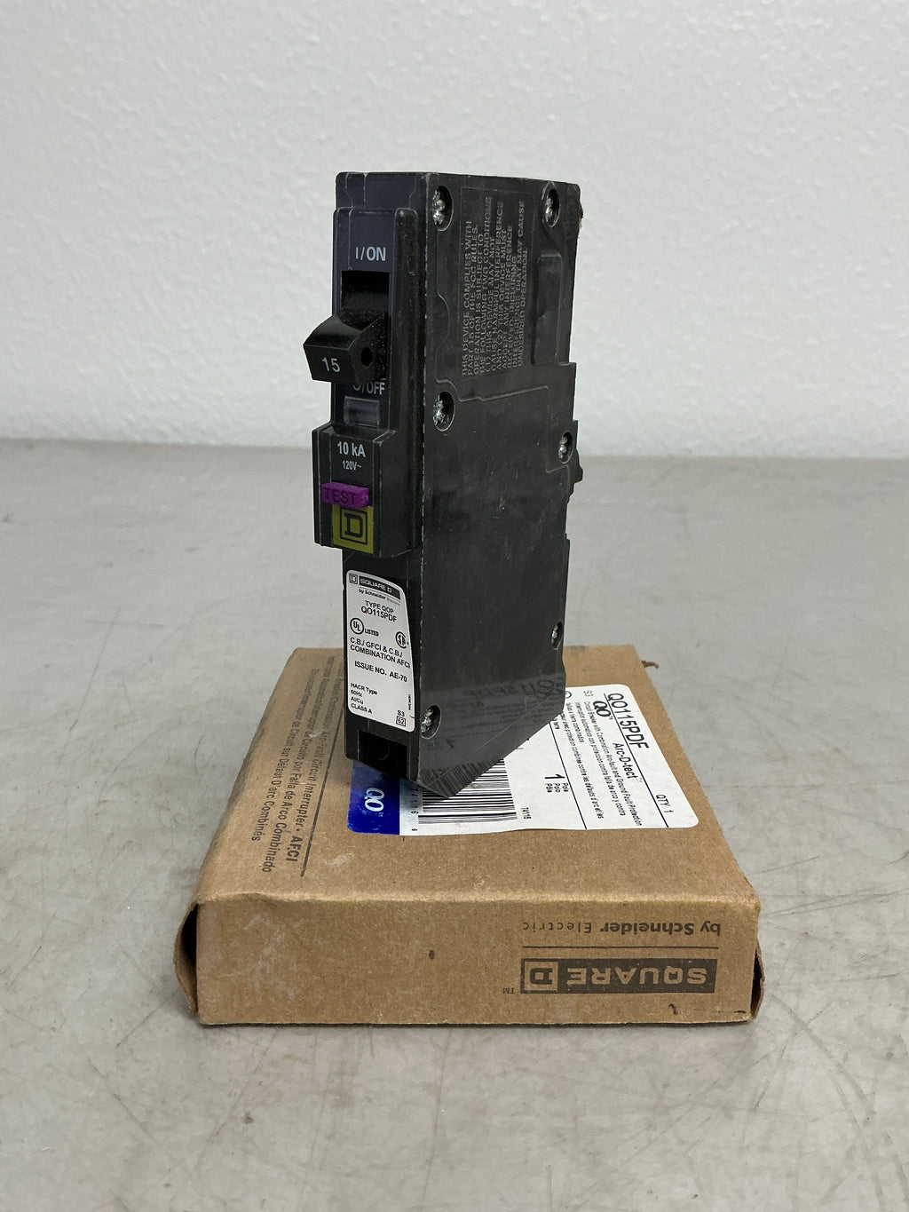 New Square D QO115PDF 1 Pole, 15 Amps, 240 Volts