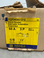 New Square D FCP340601212 3 Pole, 60 Amps, 480 Volts Circuit Breaker