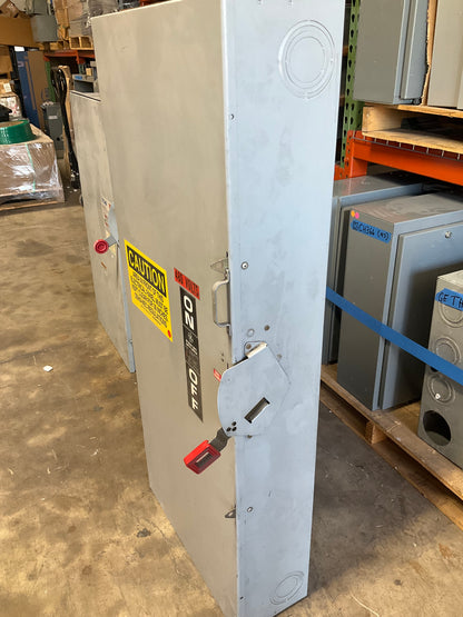 Used GE TH3365 Disconnect 400 Amp 600 Volt Fusible Indoor