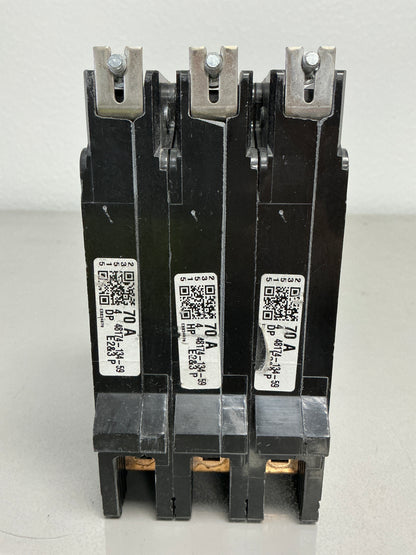 Used Square D EDB34070 3 Pole, 70 Amps, 480/277 Volts