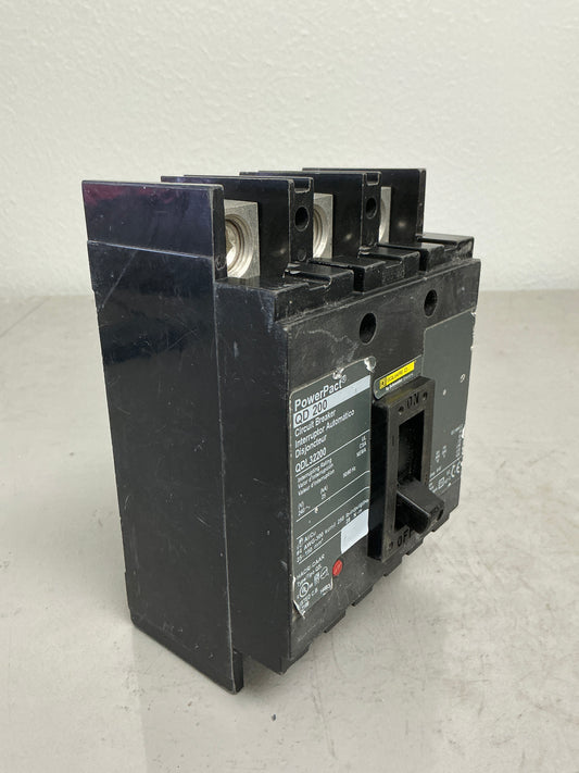 Used Square D QDL32200 3 Pole, 200 Amps, 240 Volts Breaker