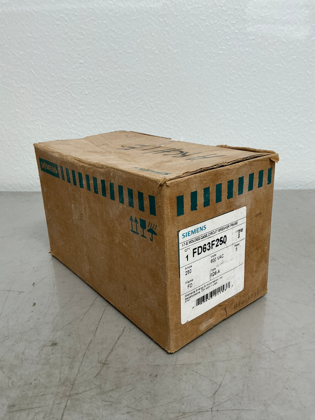 New Siemens FD63F250 3 Pole, 250 Amps, 600 Volts