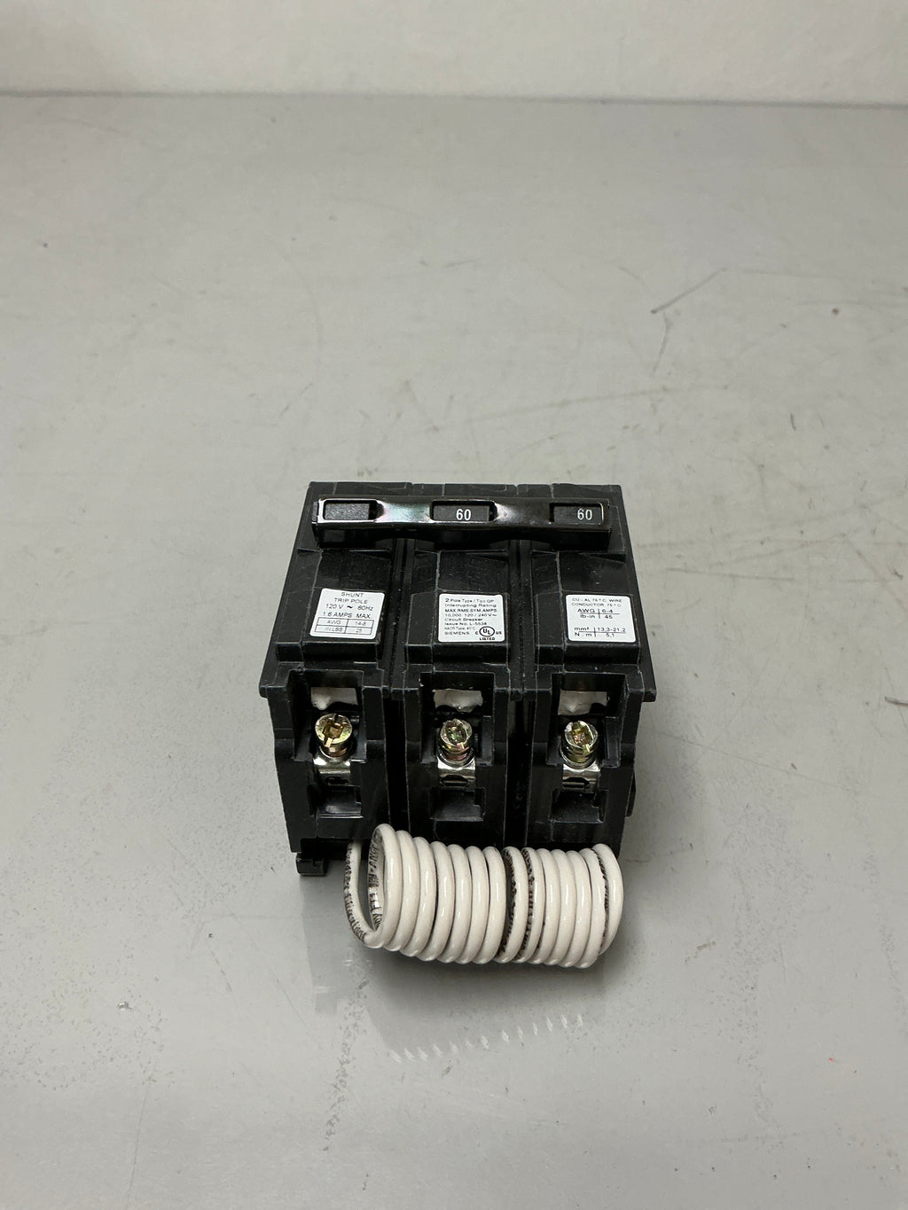 New Siemens Q26000S01 2 Pole, 60 Amps, 240 Volts Circuit Breaker