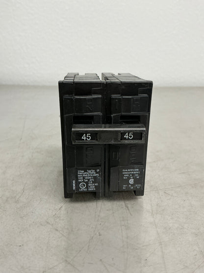 New Siemens Q245 2 Pole, 45 Amps, 240 Volts