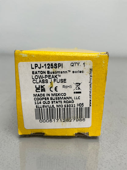 New Bussmann LPJ-125SPI 125 Amp, 600 Vac, 300 Vdc, Fuse LPJ125SPI