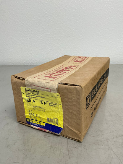 New Square D EDB34060 3 Pole, 60 Amps, 480 Volts
