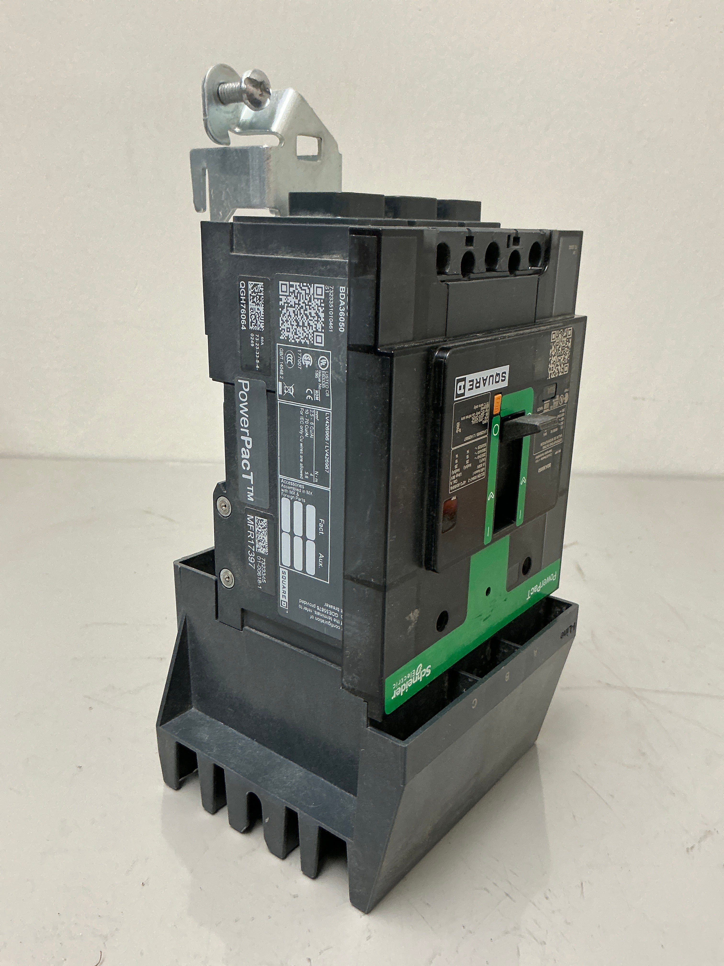Used Square D BDA36050 3 Pole, 50 Amps, 480 Volts Circuit Breaker