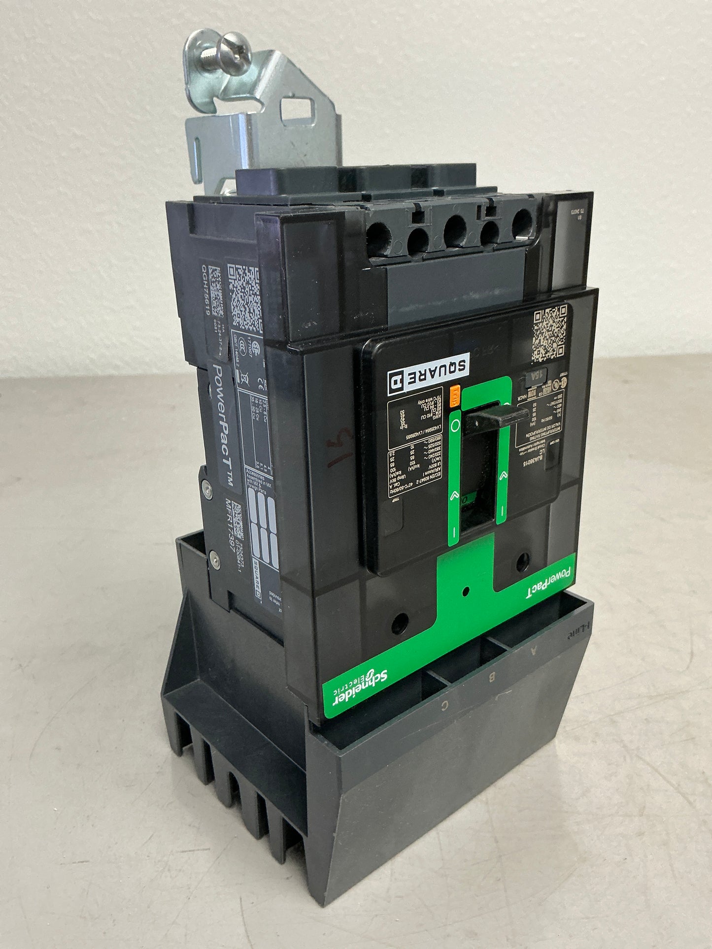 Used Square D BJA36015 3 Poles, 15 Amps