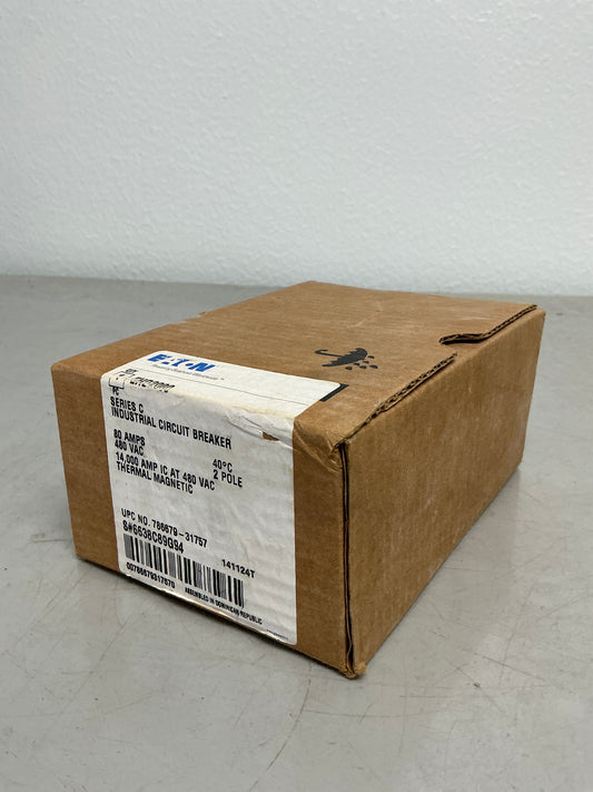 New Eaton EHD2080 2 Poles, 80 Amps, 480 Volts