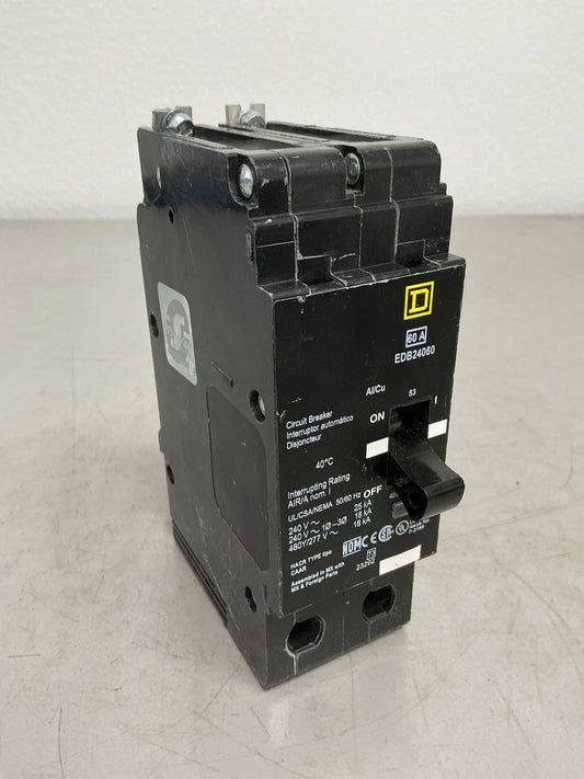 New Square D EDB24060 2 Pole, 60 Amps, 480 Volts