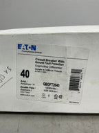 New Eaton QBGFT2040 2 Pole, 40 Amps, 240 Volts