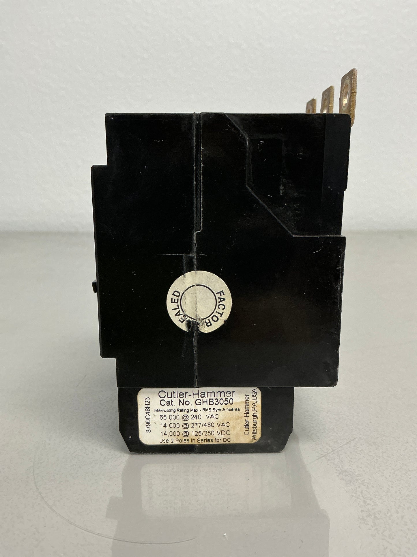 Used GHB3050 3 Pole, 50 Amps, 480/277 Volts