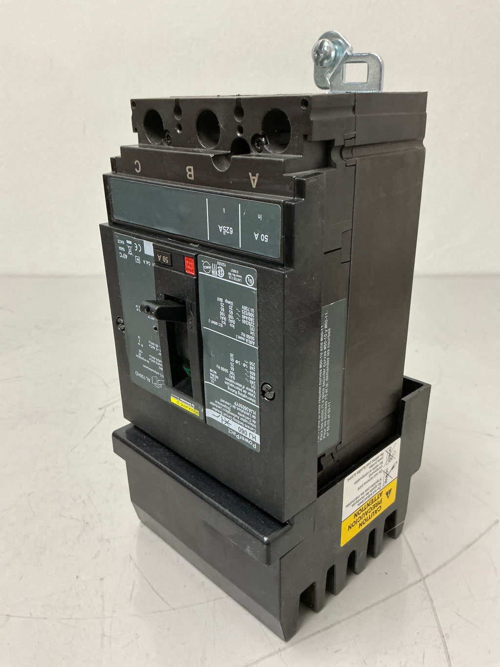 Used HJA36050YP 3 Pole, 50 Amps, 600 Volts Circuit Breaker