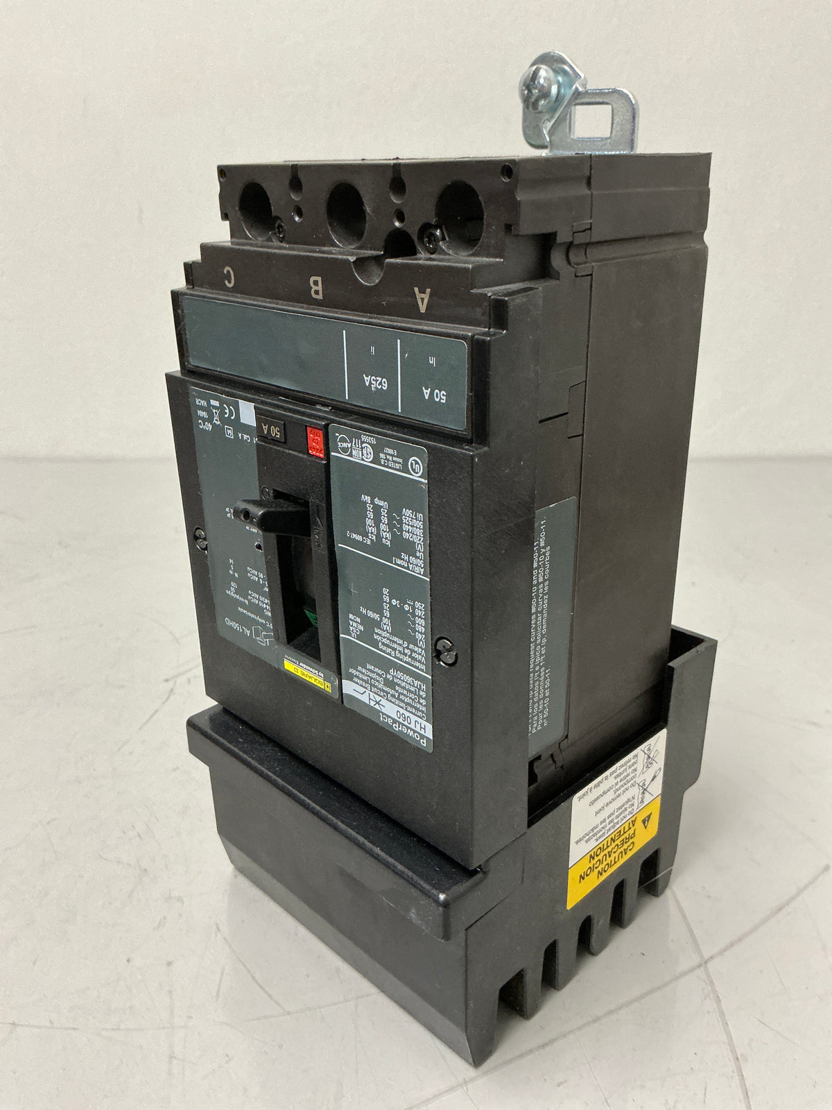 Used HJA36050YP 3 Pole, 50 Amps, 600 Volts Circuit Breaker