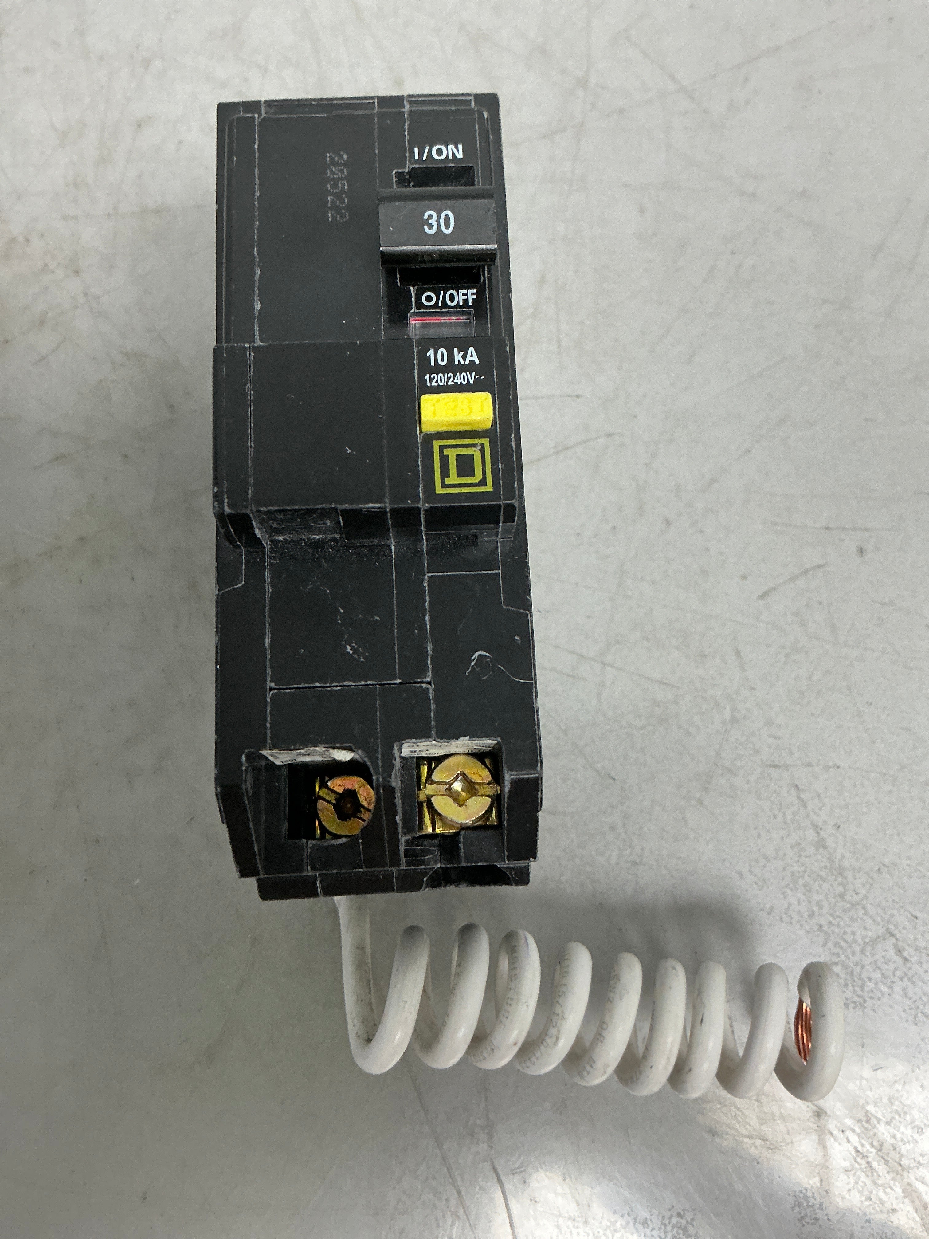 Used Square D QOB230GFI 2 Pole, 30 Amps, 120/240 Volts Circuit Breaker