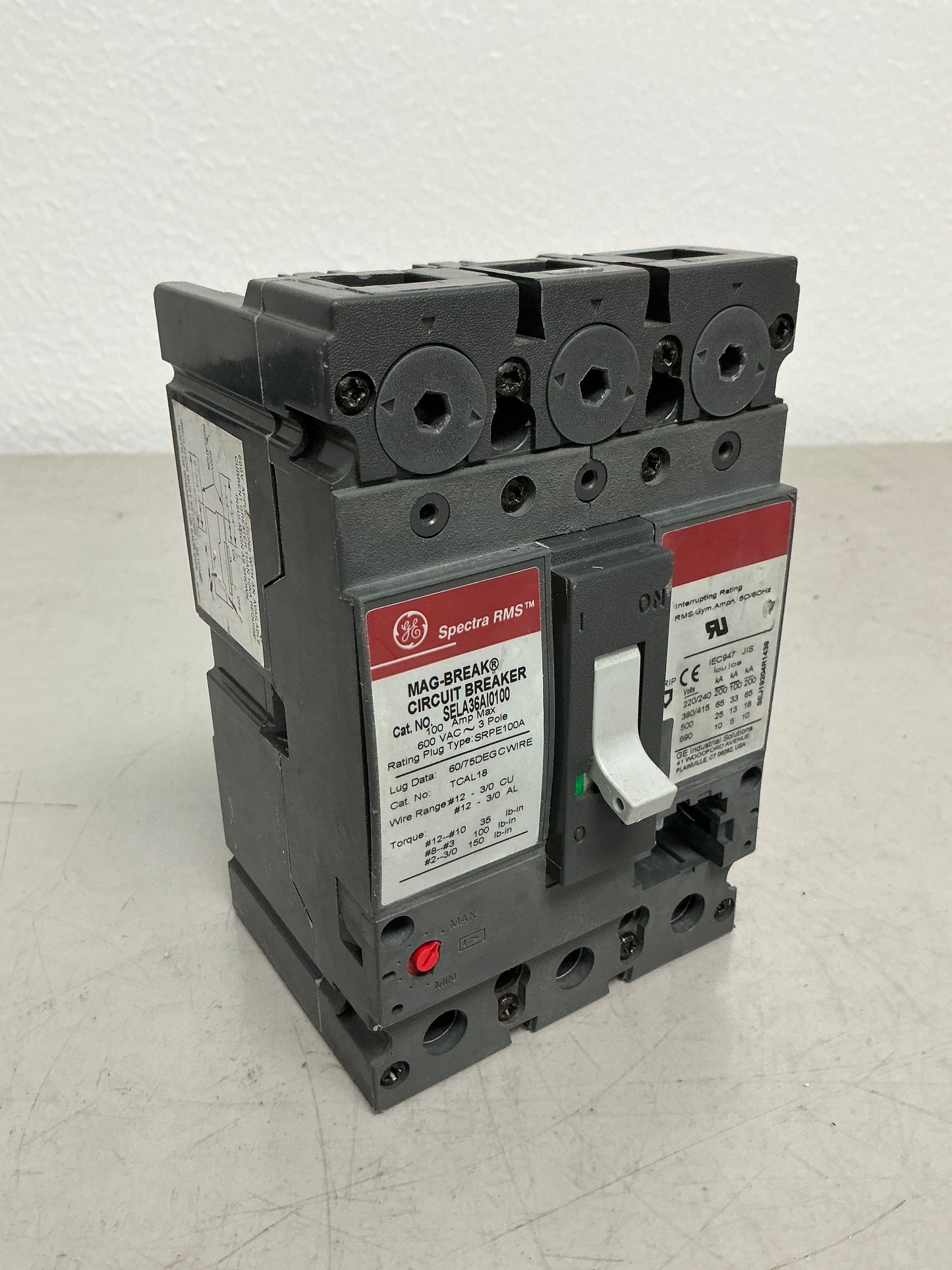 New SELA36AI0100 3 Pole, 100 Amps, 600 Volts