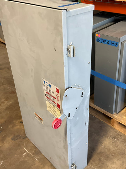 Used Cutler-Hammer DH365NRK Disconnect 400 Amp 600 Volt Fusible Outdoor