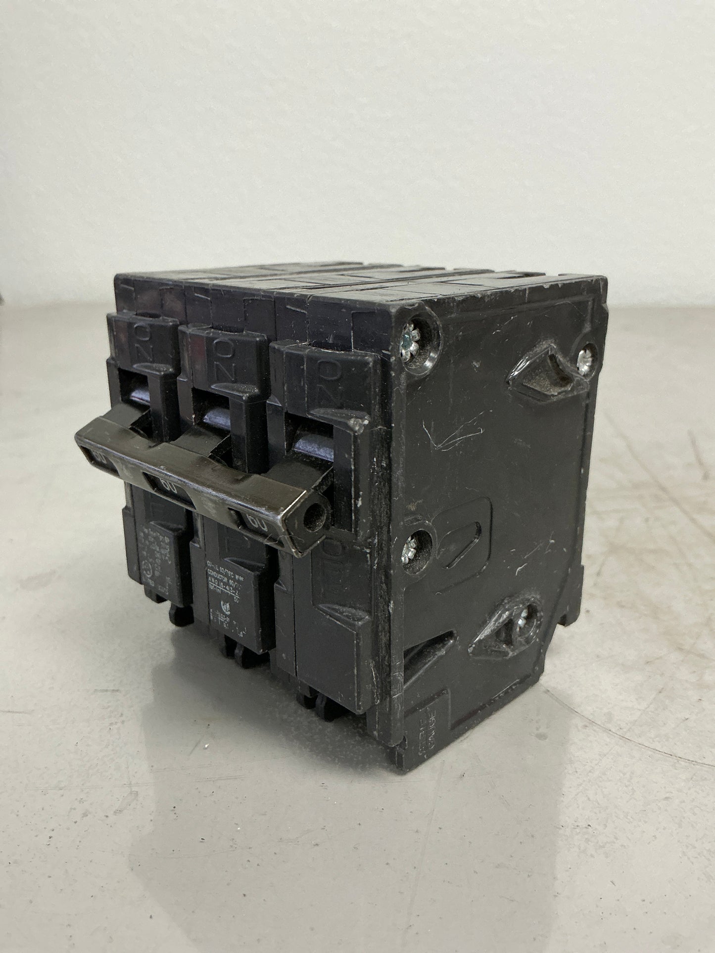 *CHIPPED* Used Q360 3 Pole, 60 Amps, 240 Volts