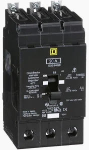 New Square D EGB34020 3 Pole, 20 Amps, 480 Volts Circuit Breaker