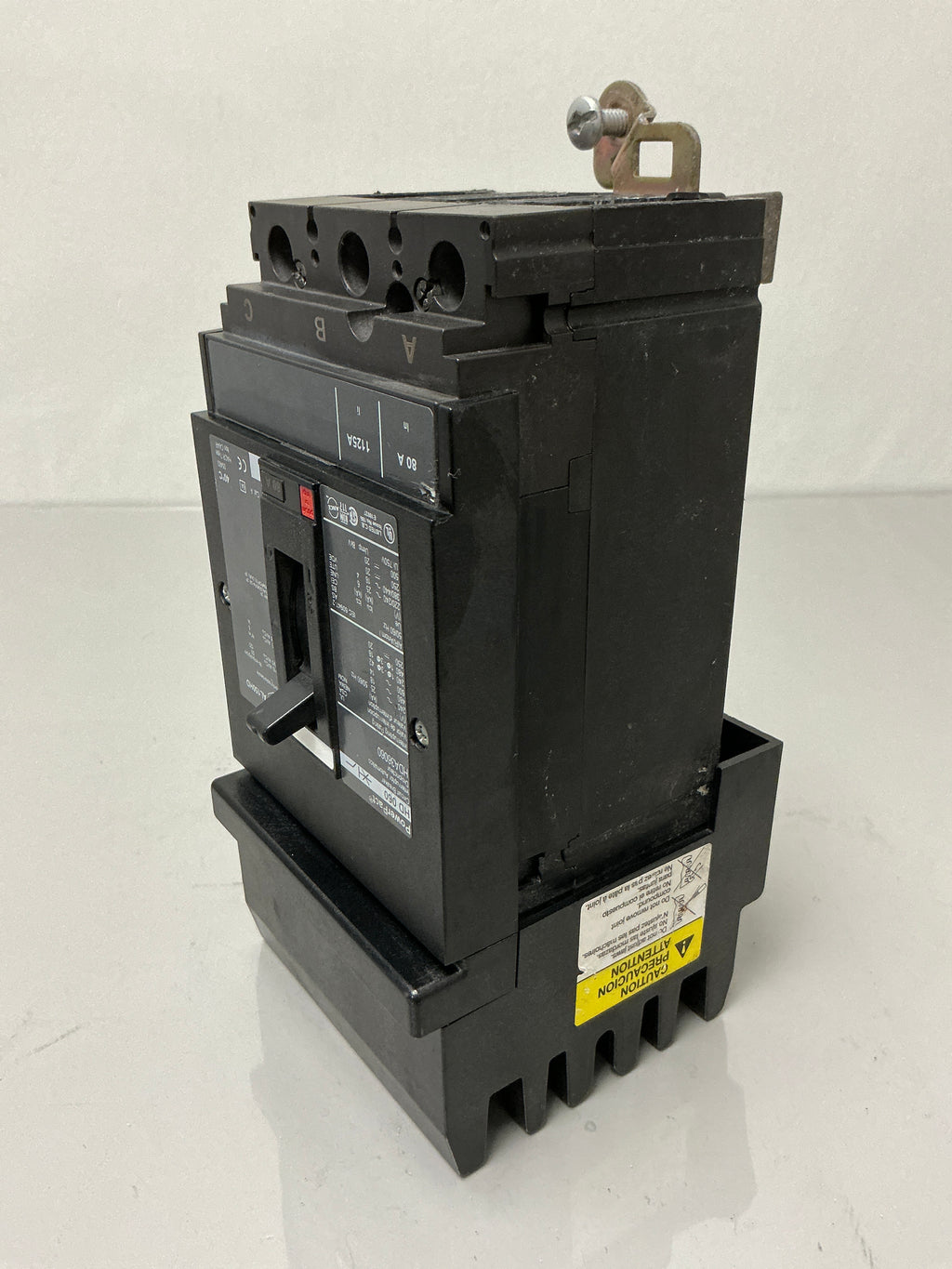 Used Square D HDA36060 3 Pole, 60 Amps, 600 Volts Circuit Breaker