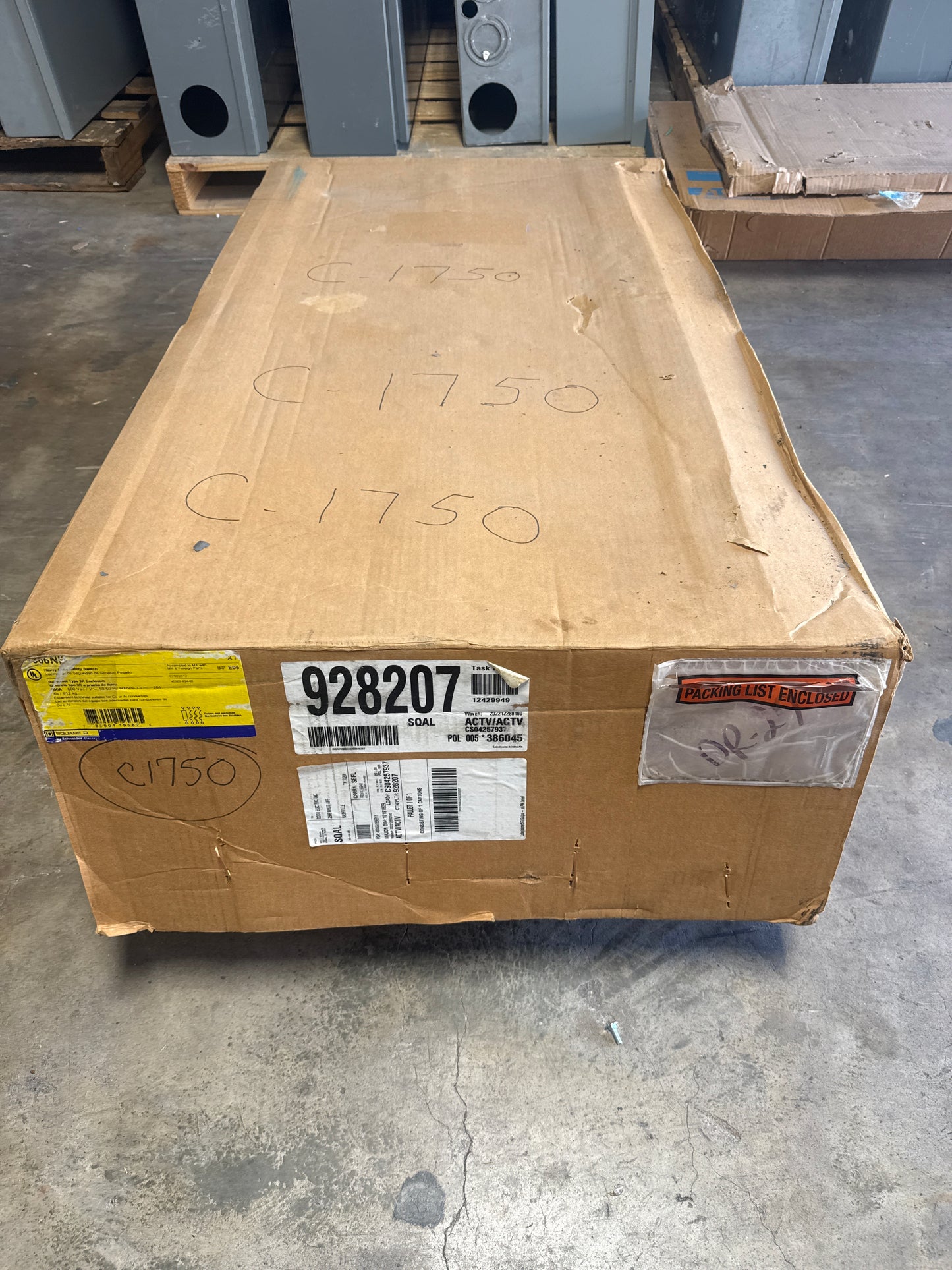 New Square D H366NR 600 Amp 600 Volt Neutral Installed Outdoor Fusible 3R Rated