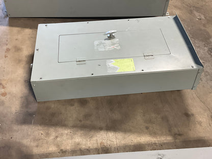 Used Eaton Nema 3R Panelboard 100 Amp Main Breaker 18 Cir 120/208/240 Volt (item#p11)