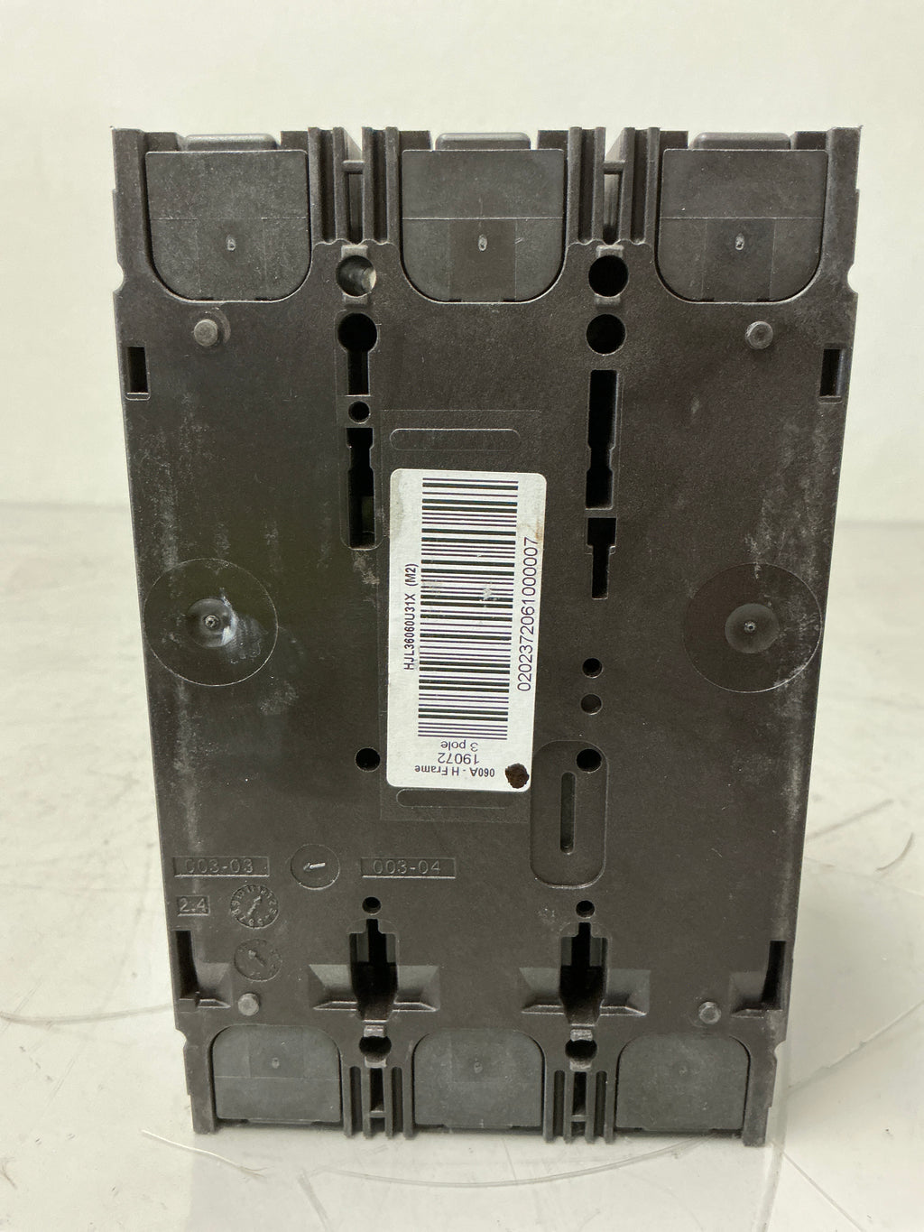 Used Square D HJL36060U31X 3 Pole, 60 Amps, 600 Volts circuit Breaker