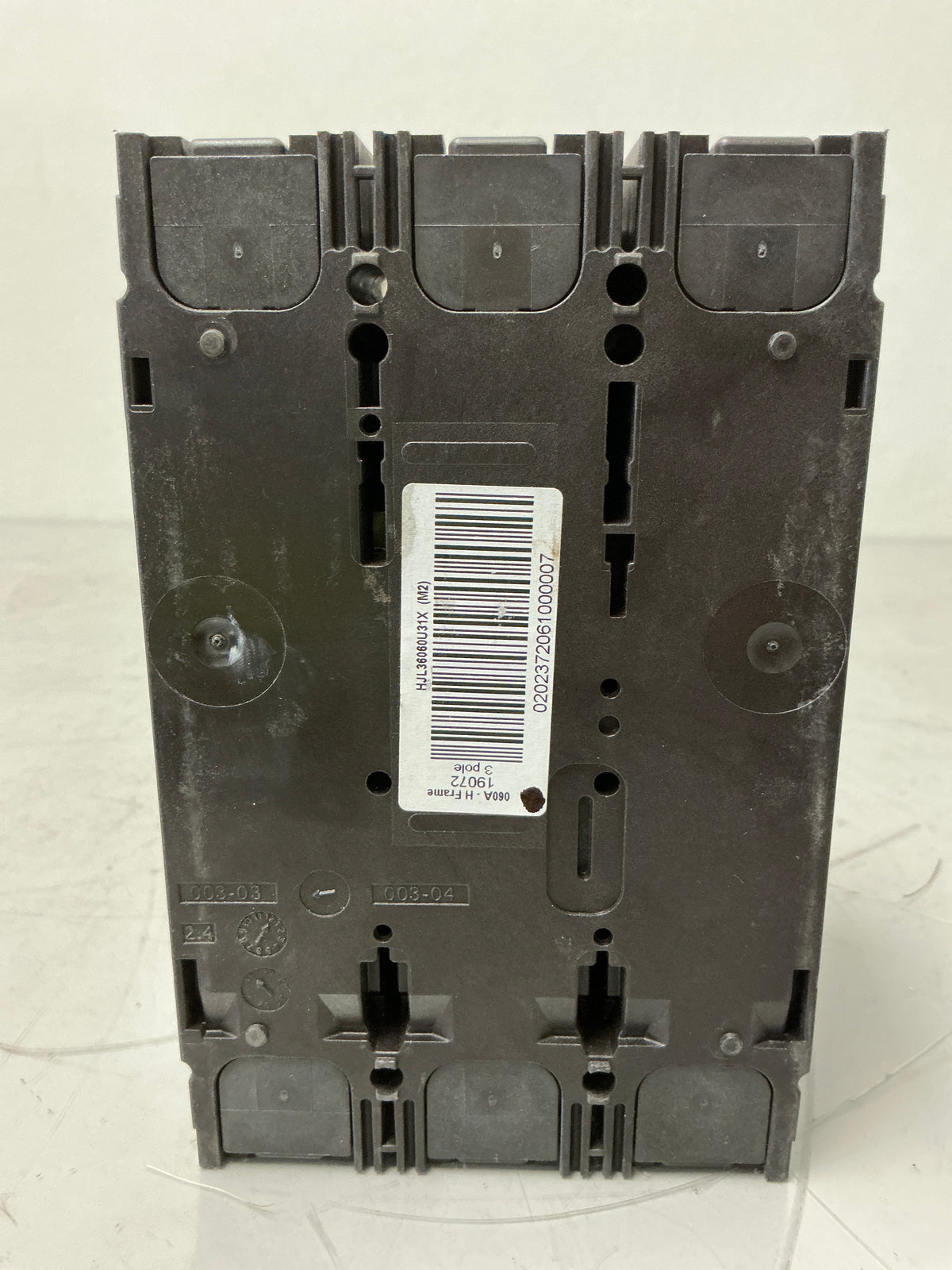 Used Square D HJL36060U31X 3 Pole, 60 Amps, 600 Volts circuit Breaker