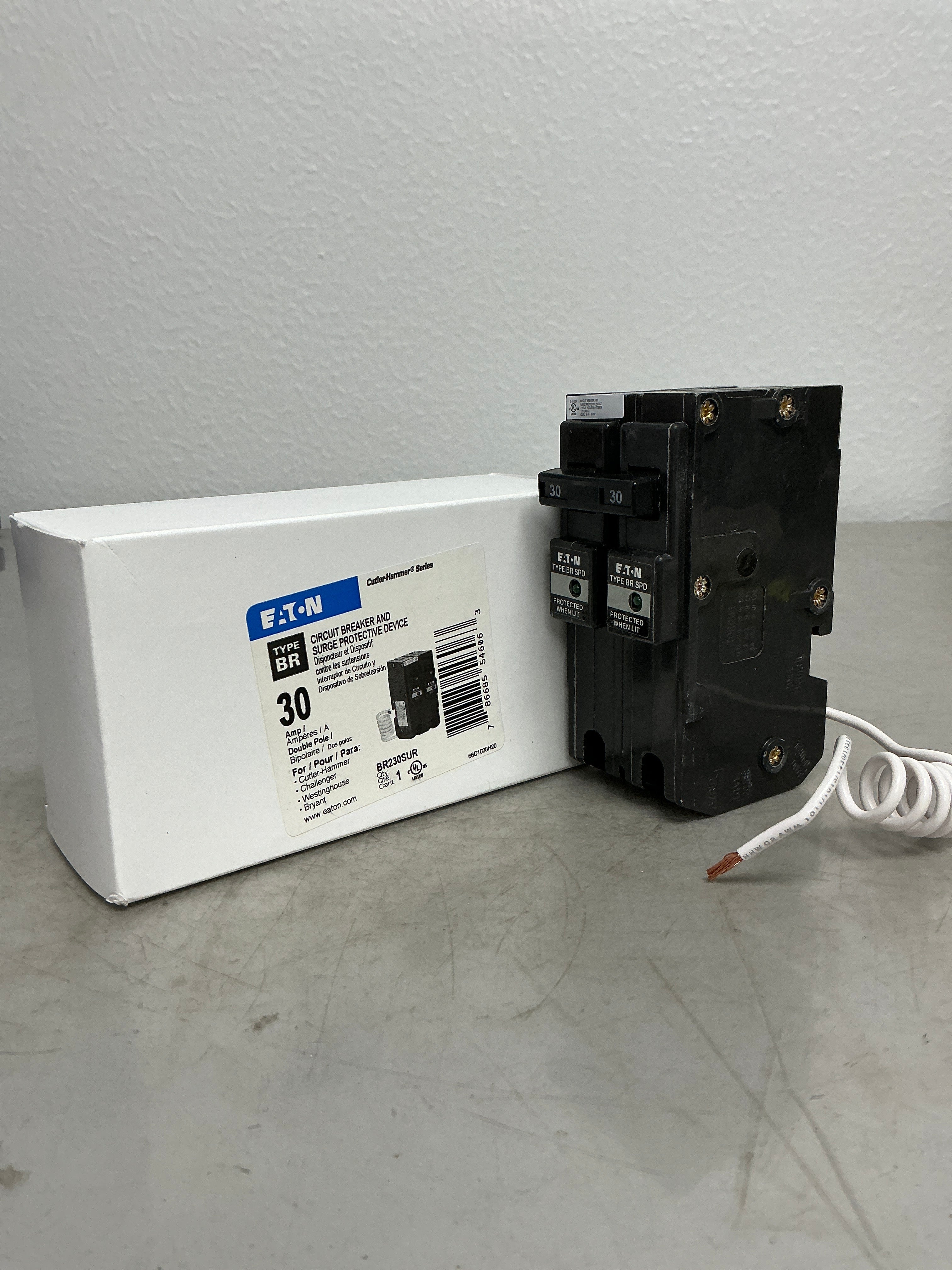 New Eaton BR230SUR 2 Pole, 30 Amps, 120/240 Volts Circuit Breaker
