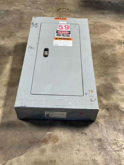 Used Siemens Panelboard 480 Volt 100 Amp Main Lug 30 Circuit (item#p10)
