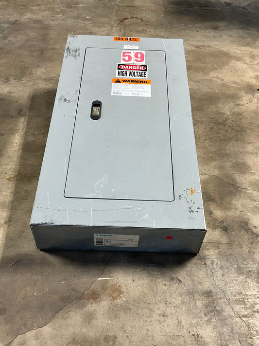Used Siemens Panelboard 480 Volt 100 Amp Main Lug 30 Circuit (item#p10)