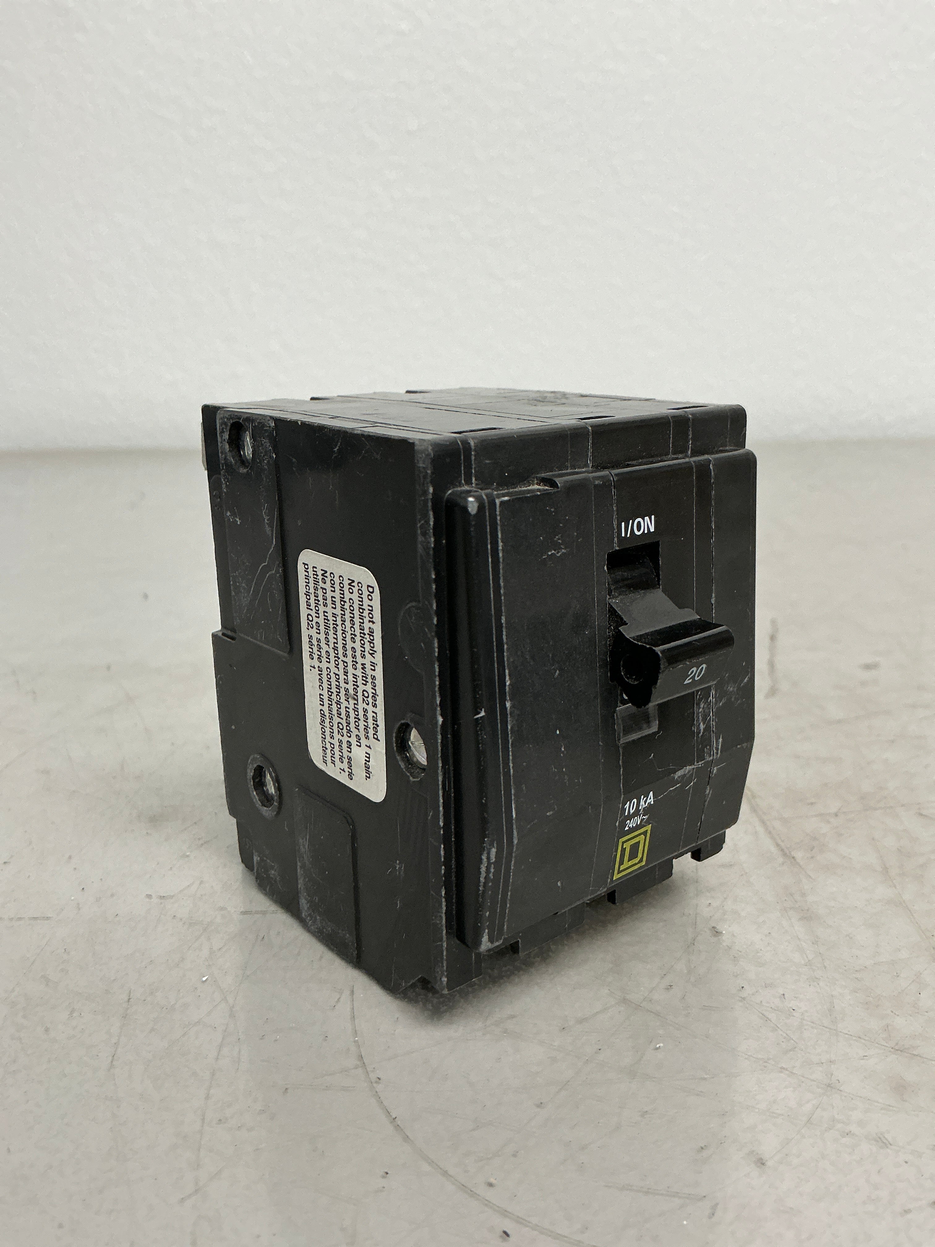 Used Square D QO320 3 Pole, 20 Amps, 240 Volts