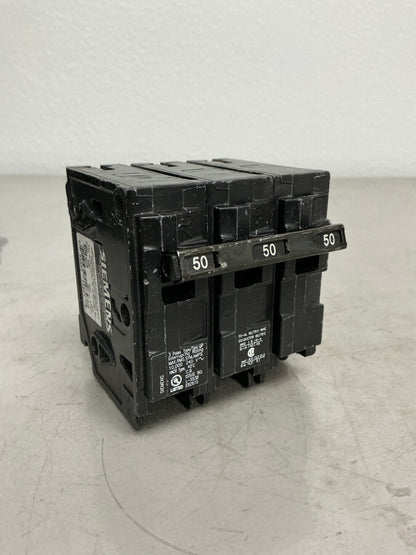 Used Siemens Q350 3 Pole, 50 Amps, 240 Volts