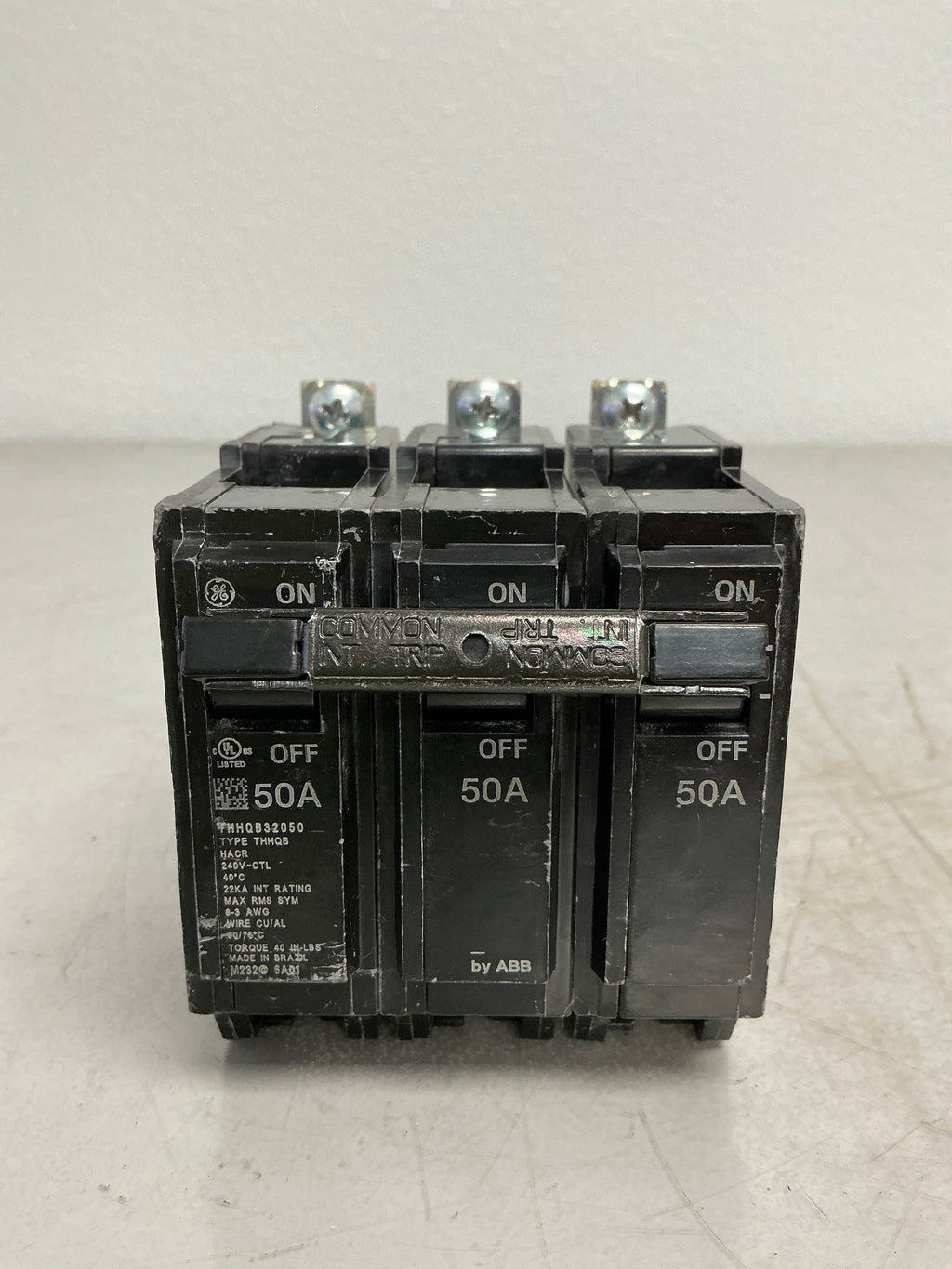 Used THHQB32050 3 Pole, 50 Amps, 240 Volts