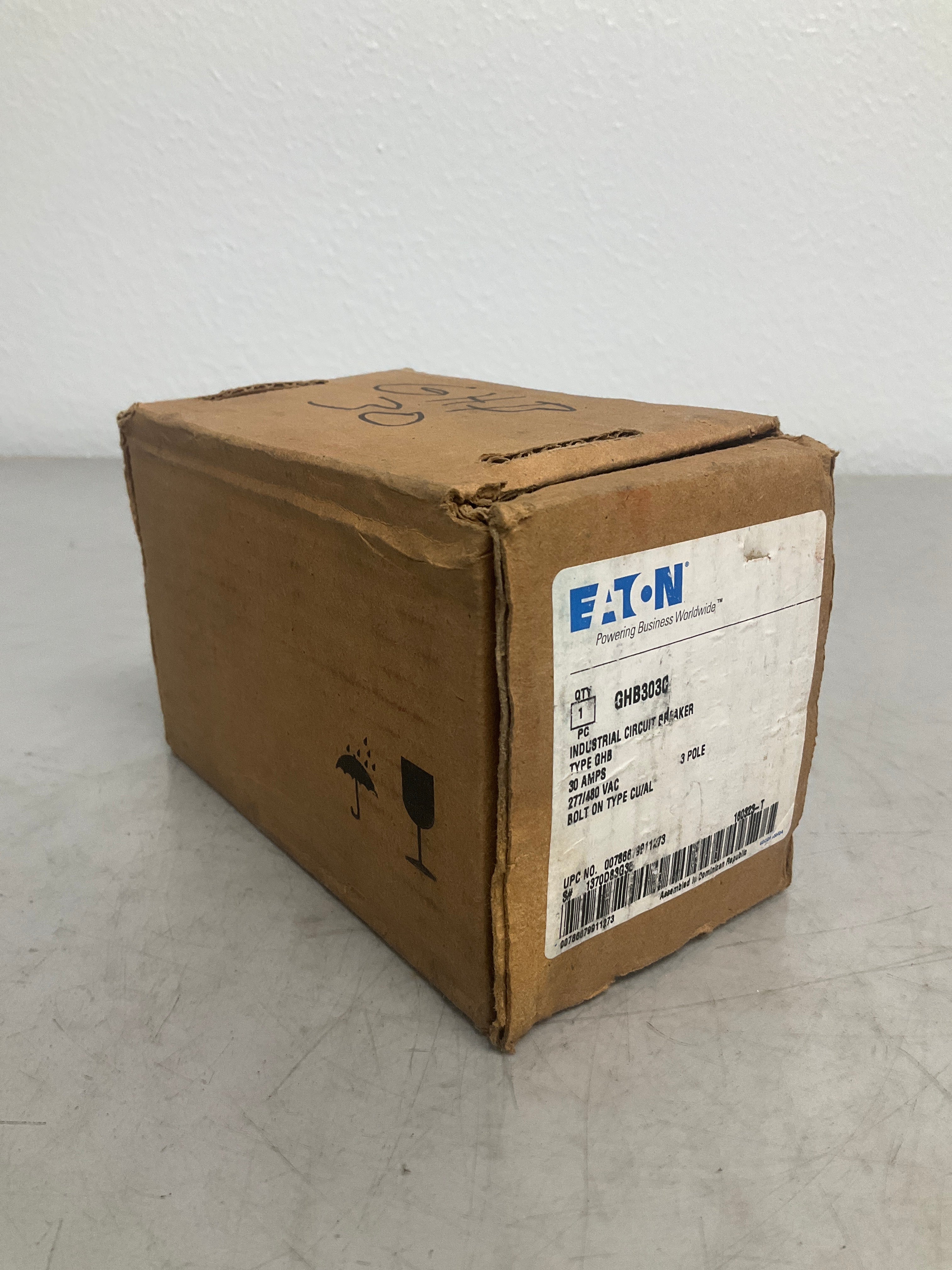New Eaton GHB3030 3 Pole, 30 Amps, 480 Volts
