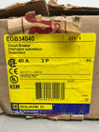 New Square D EGB34040 3 Pole, Amps, 480 Volts