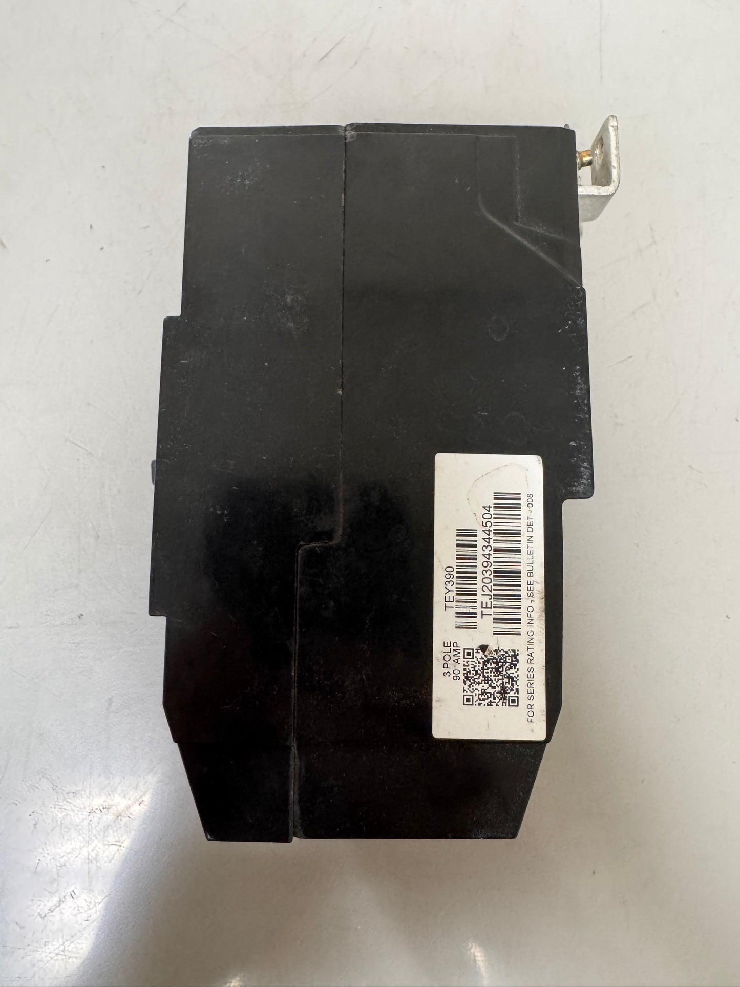 Used General Electric TEY390 90 Amp, 3 Pole, 480 Volt Breaker