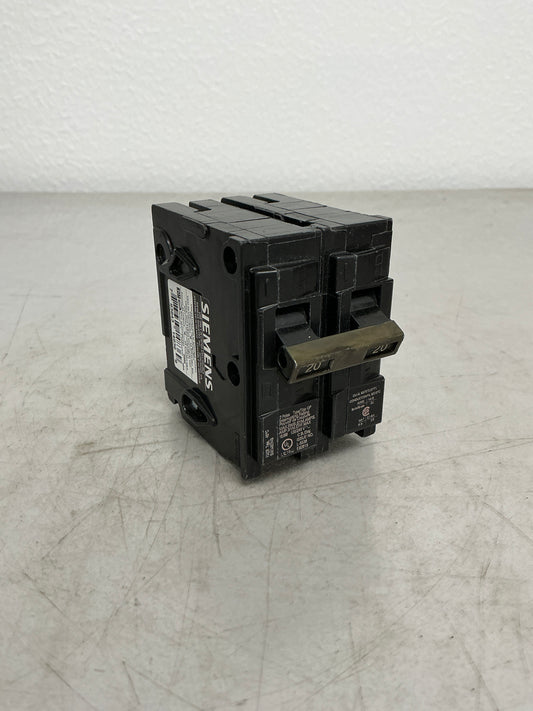 Used Siemens Q220 2 Pole, 20 Amps, 240 Volts