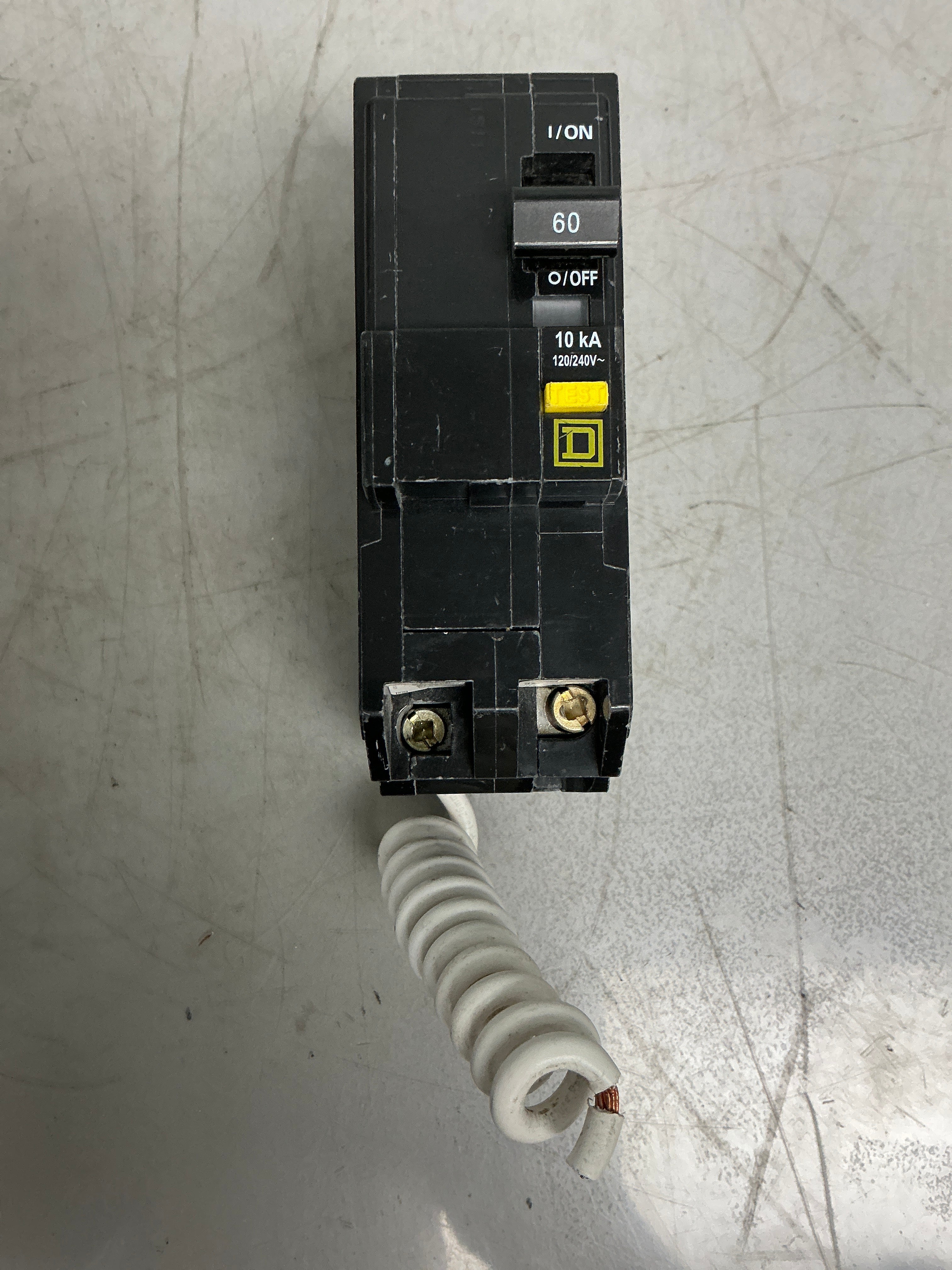 Used Square D QO260GFI 2 Pole, 60 Amps, 240 Volts Circuit Breaker