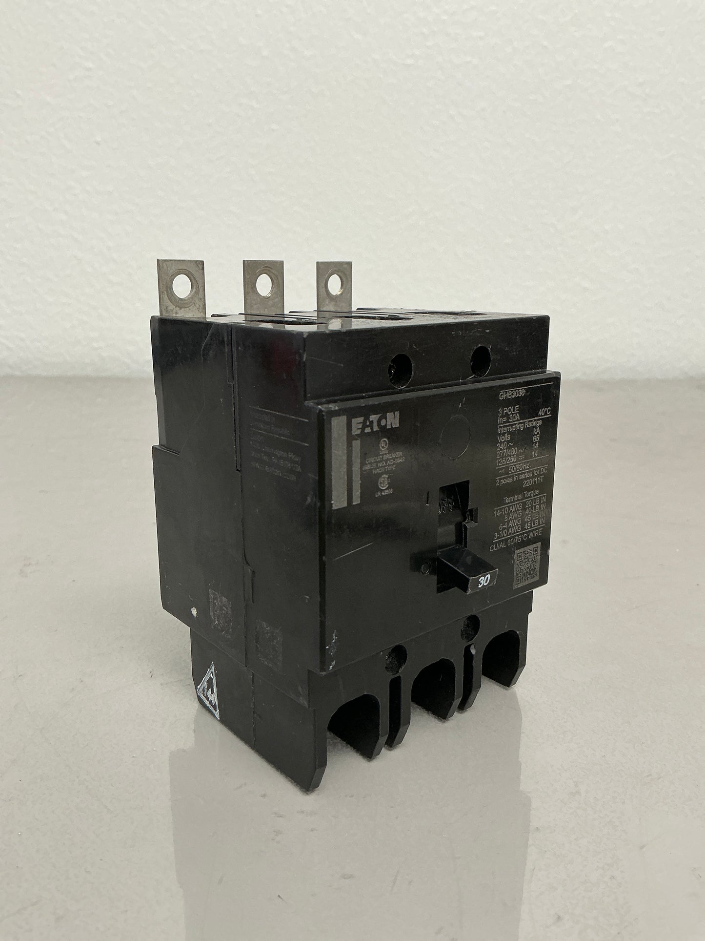 Used GHB3030 3 Pole, 30 Amps, 480 Volts