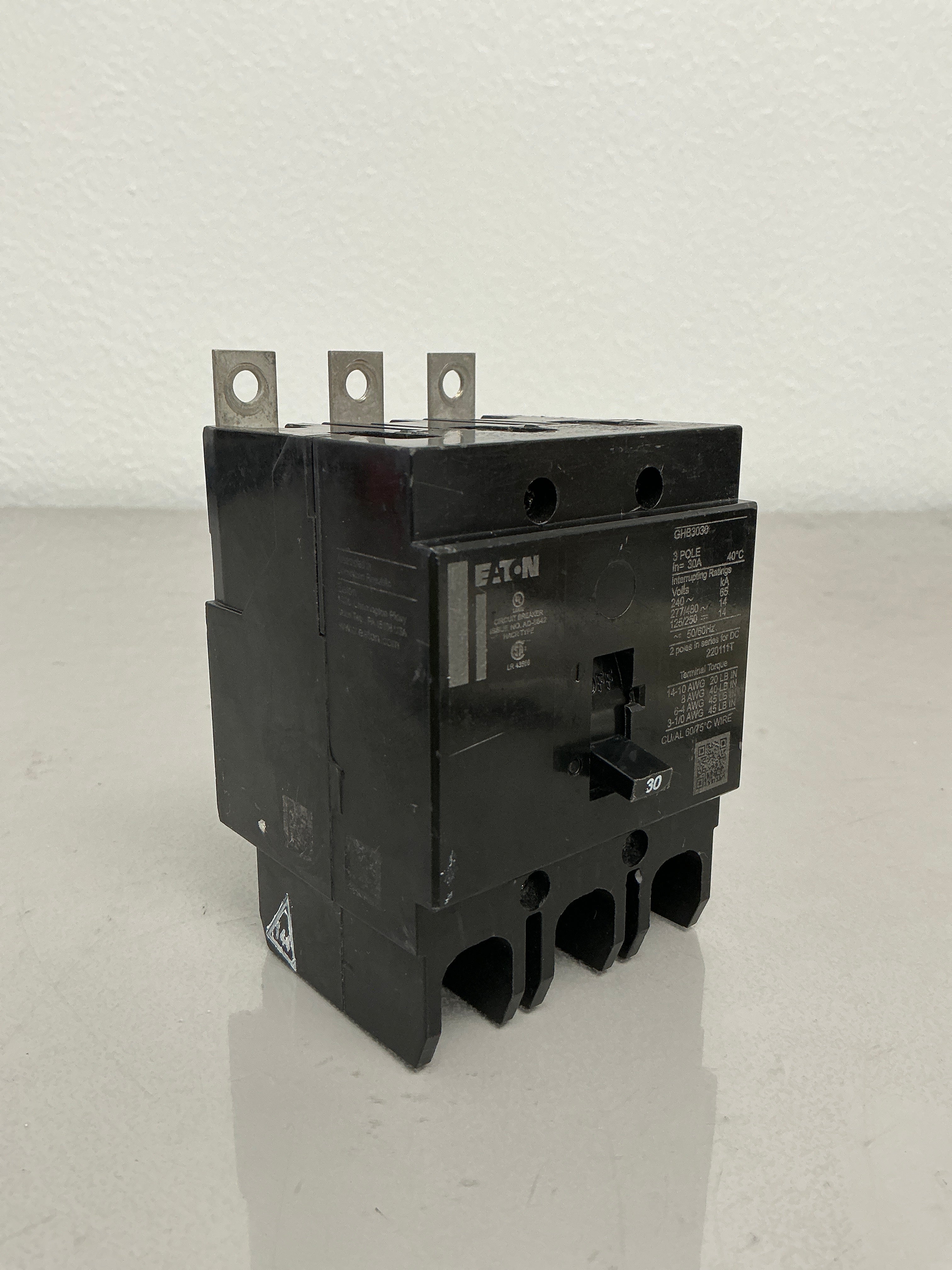 Used GHB3030 3 Pole, 30 Amps, 480 Volts
