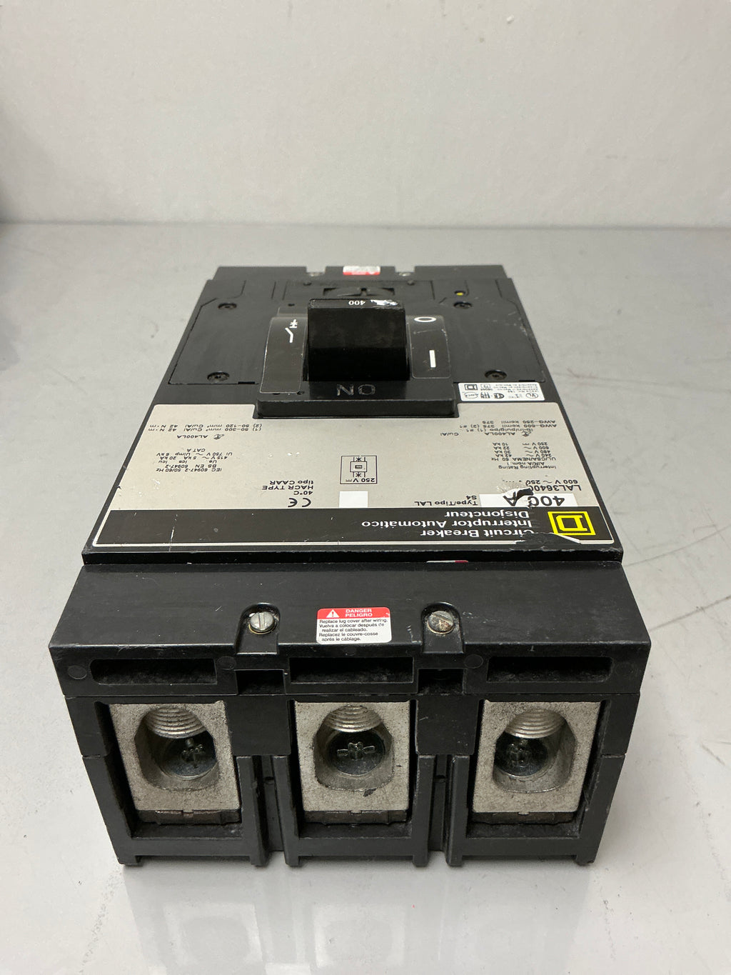 Used Square D LAL36400 3 Pole, 400 Amps, 600 Volts Circuit Breaker