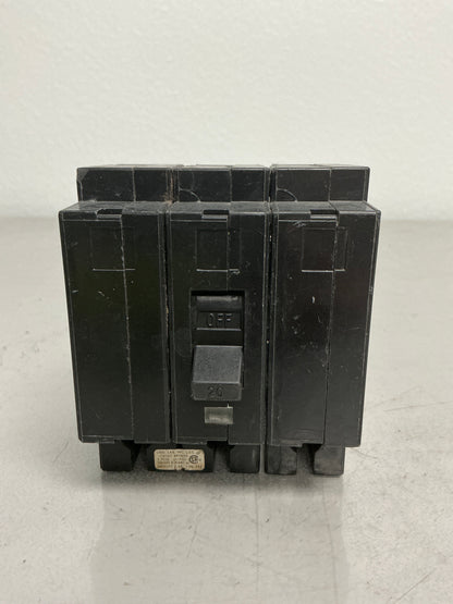 Used Square D EH34020 3 Pole, 20 Amps, 480 Volts