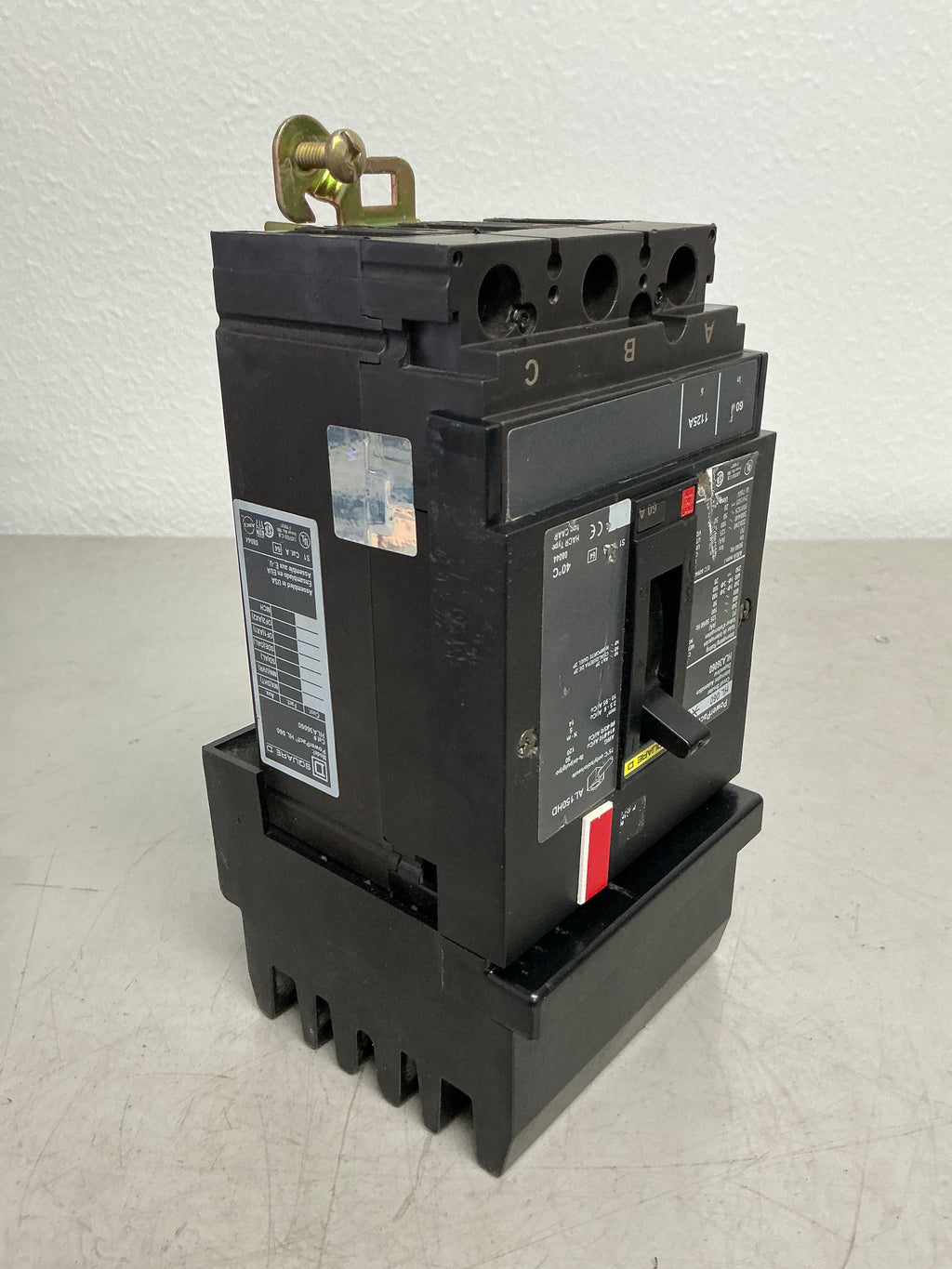 Used Square D HLA36060 3 Pole, 60 Amps, 600 Volts