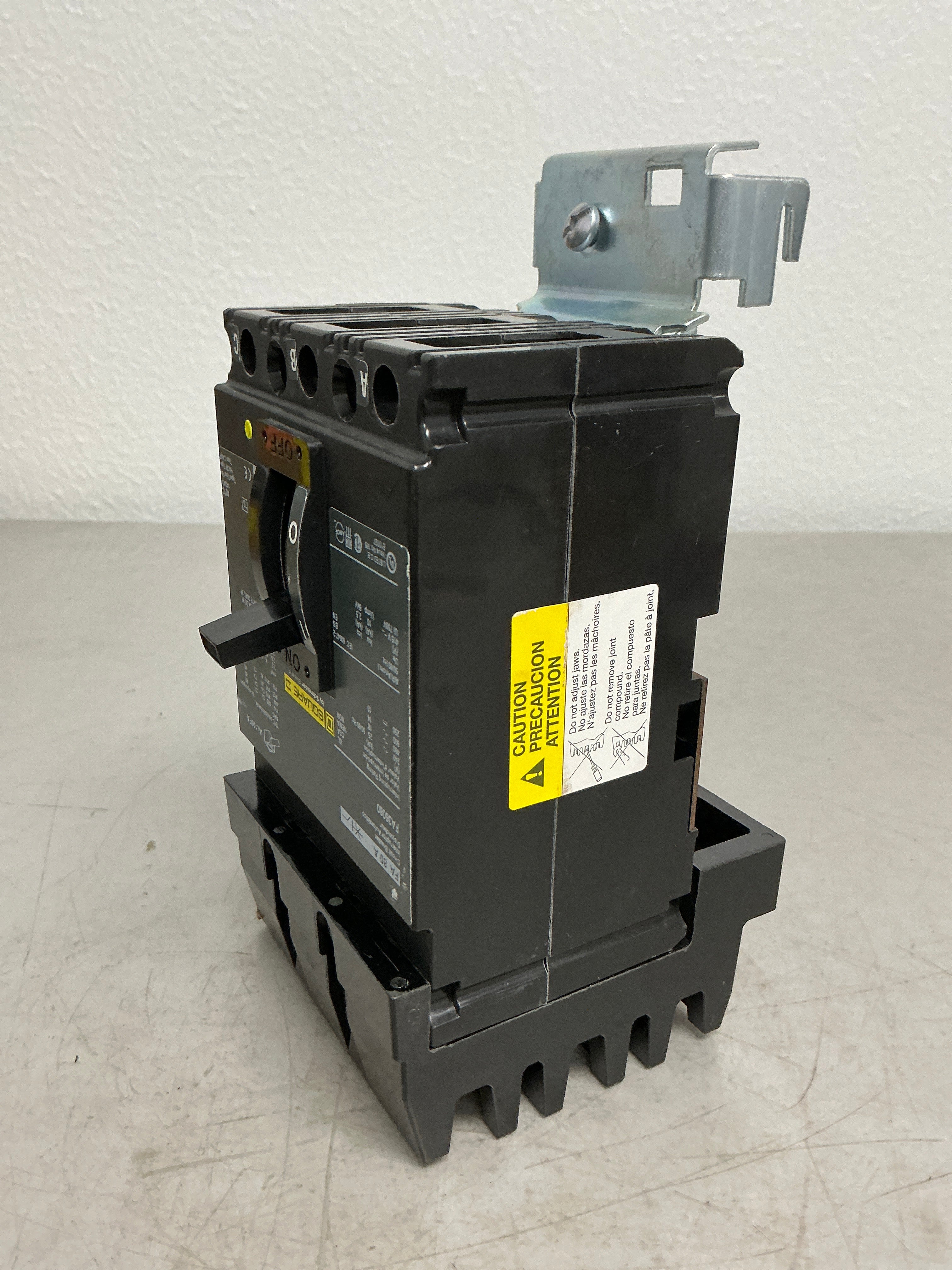 Used Square D FA36080 3 Pole, 80 Amps, 600 Volts